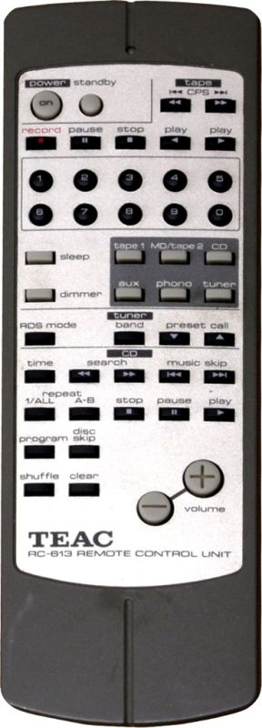Замена пультов для TEAC RC-613,  RC-957 и др.