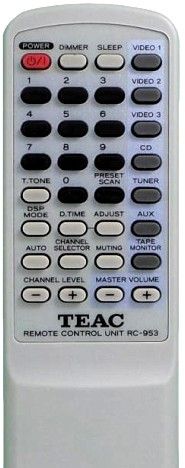 Замена пультов для TEAC RC-933, RC-1108  и др.